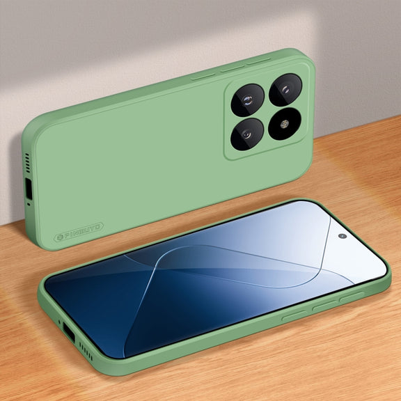 For Xiaomi 14 Pro PINWUYO Sense Series Liquid Silicone TPU Phone Case(Green)