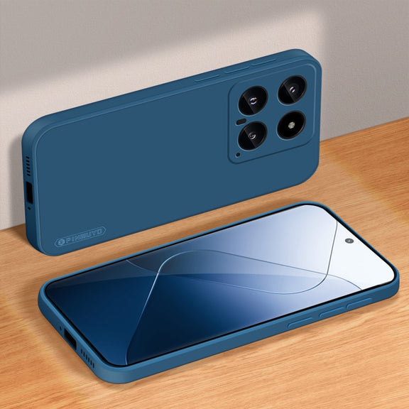 For Xiaomi 14 PINWUYO Sense Series Liquid Silicone TPU Phone Case(Blue)