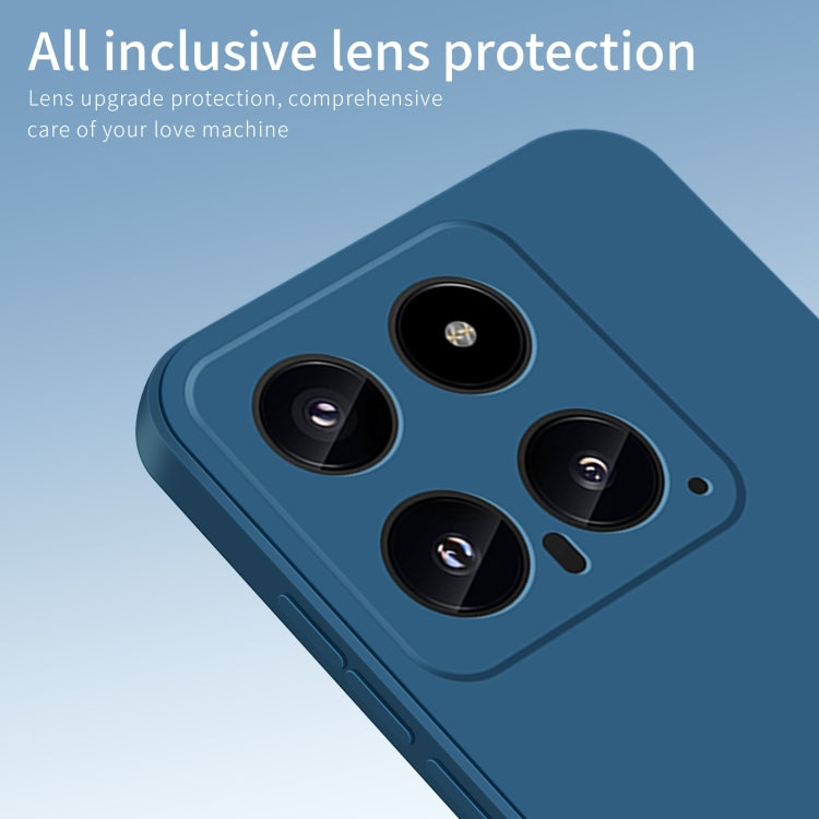 For Xiaomi 14 PINWUYO Sense Series Liquid Silicone TPU Phone Case(Blue)