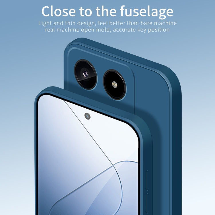 For Xiaomi 14 PINWUYO Sense Series Liquid Silicone TPU Phone Case(Blue)
