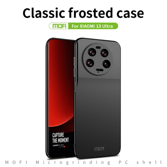 For Xiaomi 13 Ultra MOFI Micro-Frosted PC Ultra-thin Hard Phone Case(Black)