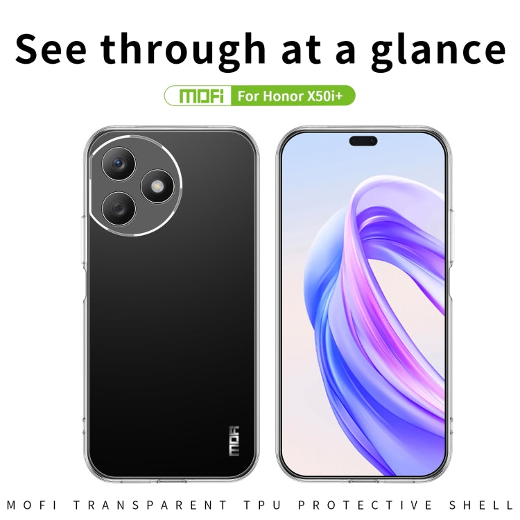 For Honor X50i Pro / X50i+ MOFI Ming Series Ultra-thin TPU Phone Case(Transparent)