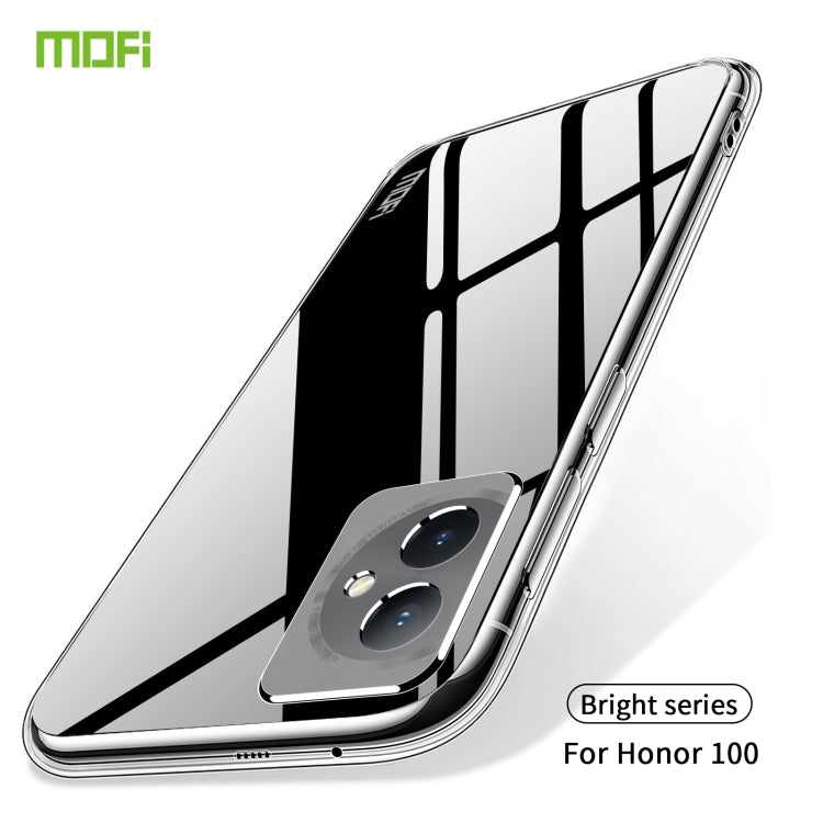 For Honor 100 MOFI Ming Series Ultra-thin TPU Phone Case(Transparent)