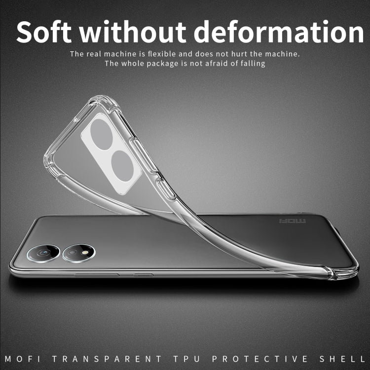 For Honor X7b MOFI Ming Series Ultra-thin TPU Phone Case(Transparent)