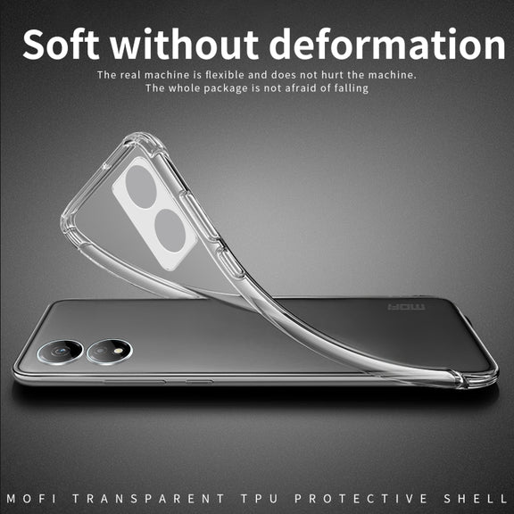 For Honor X7b MOFI Ming Series Ultra-thin TPU Phone Case(Transparent)