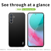 For Samsung Galaxy M34 5G MOFI Ming Series Ultra-thin TPU Phone Case(Transparent)
