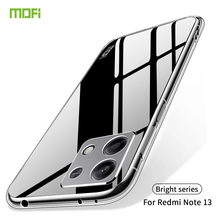 For Xiaomi Redmi Note 13 5G MOFI Ming Series Ultra-thin TPU Phone Case(Transparent)