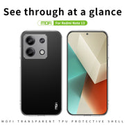 For Xiaomi Redmi Note 13 5G MOFI Ming Series Ultra-thin TPU Phone Case(Transparent)