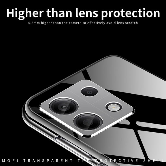 For Xiaomi Redmi Note 13 Pro 4G MOFI Ming Series Ultra-thin TPU Phone Case(Transparent)