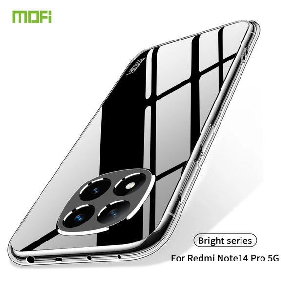 For Xiaomi Redmi Note 14 Pro 5G MOFI Ming Series Ultra-thin TPU Phone Case(Transparent)