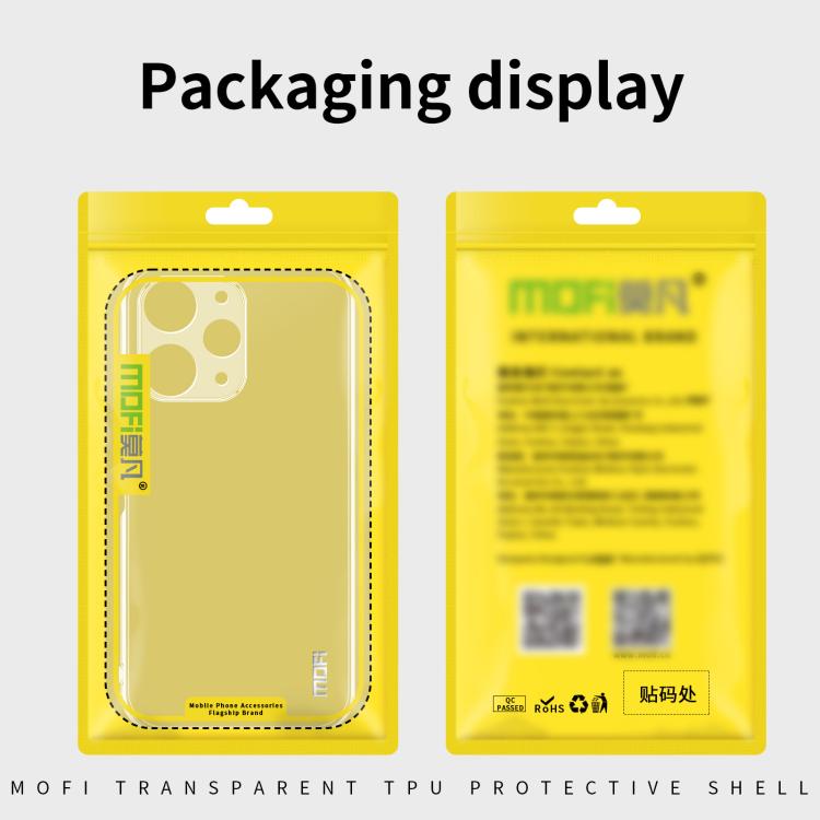 For Xiaomi Redmi Note 13 5G MOFI Ming Series Ultra-thin TPU Phone Case(Transparent)