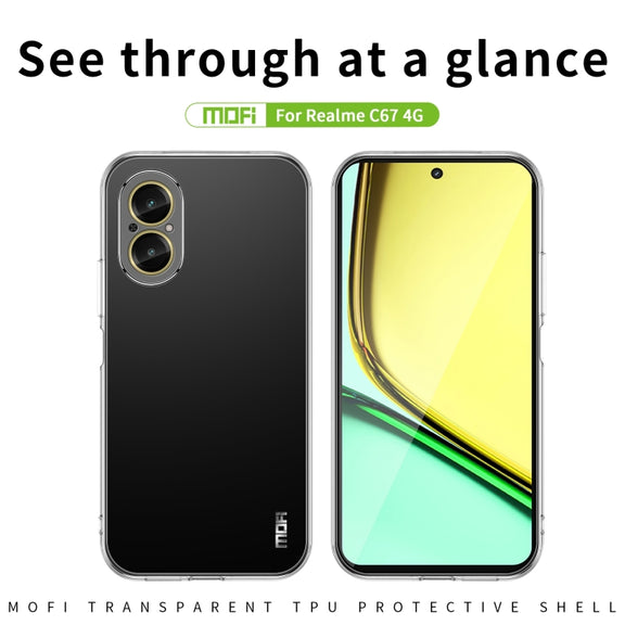 For Realme C67 4G MOFI Ming Series Ultra-thin TPU Phone Case(Transparent)
