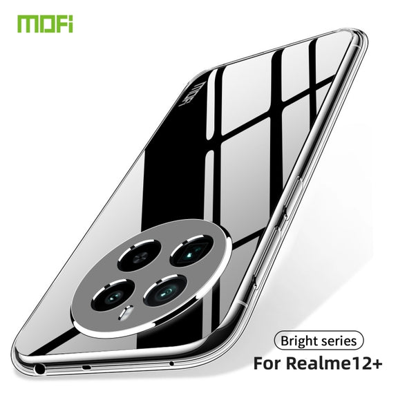 For Realme 12+ MOFI Ming Series Ultra-thin TPU Phone Case(Transparent)