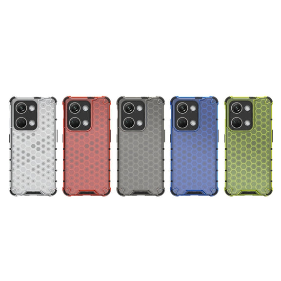 For OnePlus Nord 3 Shockproof Honeycomb Phone Case(Blue)