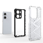 For OnePlus Nord 3 Shockproof Honeycomb Phone Case(Blue)