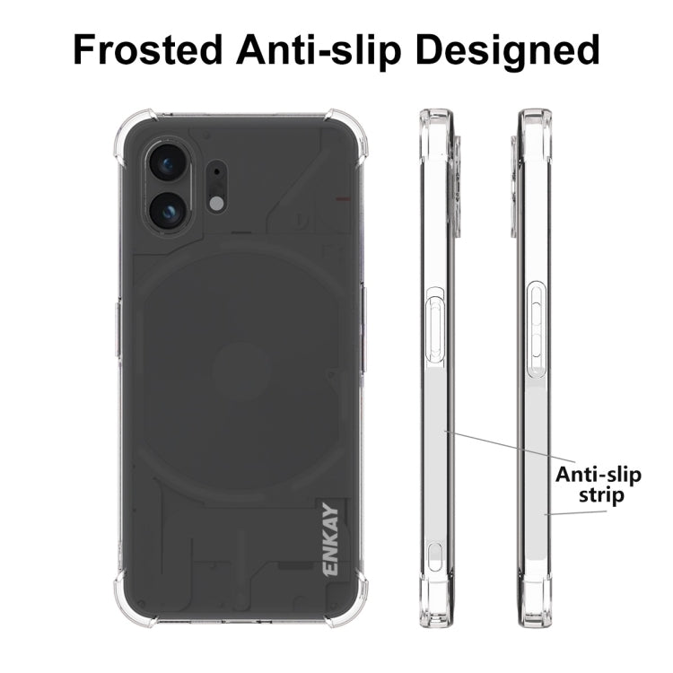 For Nothing Phone 2 ENKAY Hat-Prince Transparent TPU Shockproof Phone Case