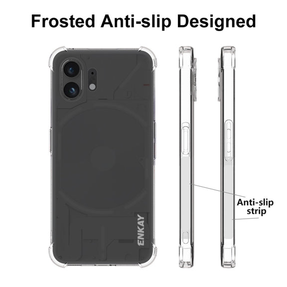 For Nothing Phone 2 ENKAY Hat-Prince Transparent TPU Shockproof Phone Case