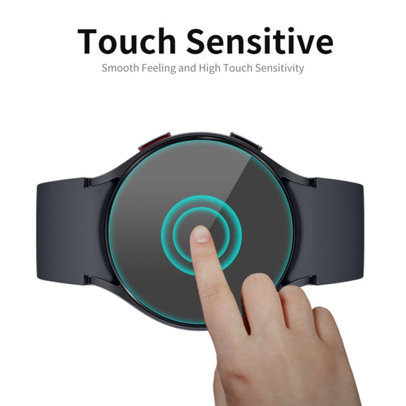 For Samsung Galaxy Watch6 40mm 2pcs ENKAY 0.2mm 9H Tempered Glass Screen Protector Watch Film