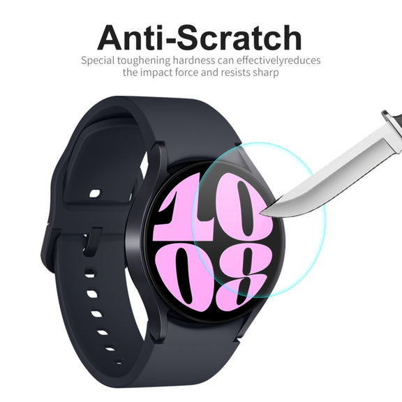 For Samsung Galaxy Watch6 40mm 2pcs ENKAY 0.2mm 9H Tempered Glass Screen Protector Watch Film
