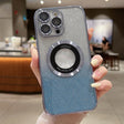 For iPhone 12 Pro Max Gradient Glitter Electroplating MagSafe TPU Phone Case(Blue) - free shipping - PMC TechLife - Order now!