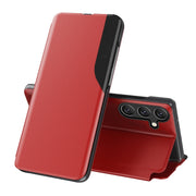 For Samsung Galaxy S25+ 5G Attraction Flip Holder Leather Phone Case(Red)