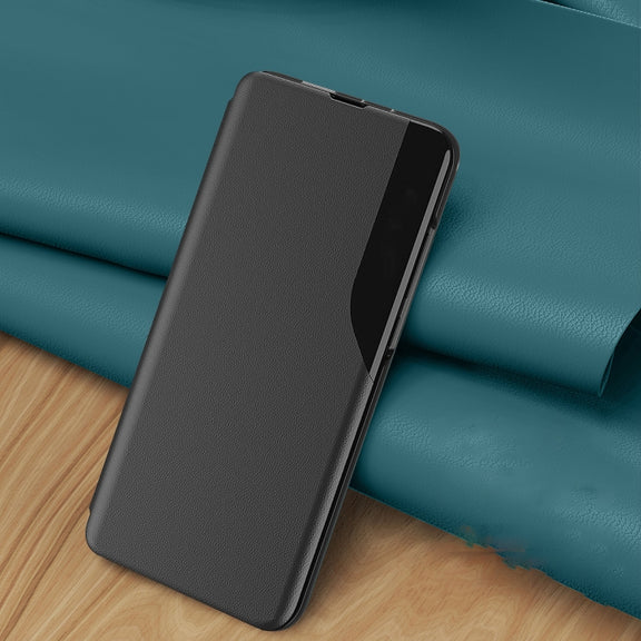 For Samsung Galaxy S25 5G Attraction Flip Holder Leather Phone Case(Red)