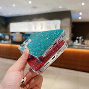 For iPhone 16 Plus Glitter Sequins Epoxy TPU Phone Case(Gold)