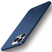 For iPhone 15 Pro Max PINWUYO Micro-Frosted PC Ultra-thin Hard Phone Case with Magsafe Magnetic Ring(Blue)