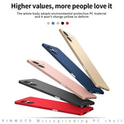 For iPhone 16 Plus PINWUYO Micro-Frosted PC Ultra-thin Hard Phone Case with Magsafe Magnetic Ring(Blue)