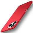 For iPhone 16 Pro Max PINWUYO Micro-Frosted PC Ultra-thin Hard Phone Case with Magsafe Magnetic Ring(Red) - free shipping - PMC TechLife - Order now!