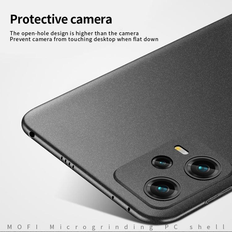 For Xiaomi Redmi Note 12 Pro Global MOFI Fandun Series Frosted PC Ultra-thin All-inclusive Phone Case(Black)