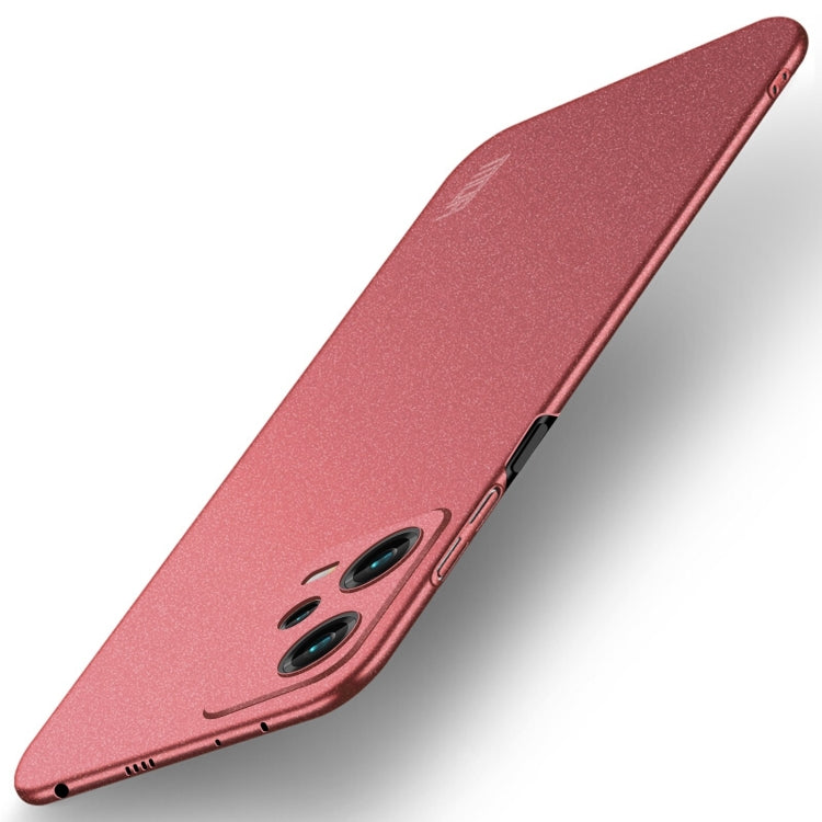 For Xiaomi Redmi Note 12 Pro+ Global MOFI Fandun Series Frosted PC Ultra-thin All-inclusive Phone Case(Red)