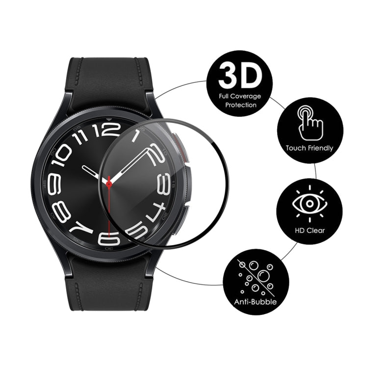 For Samsung Galaxy Watch6 Classic 43mm ENKAY 3D Full Coverage Soft PC Edge PMMA HD Screen Film