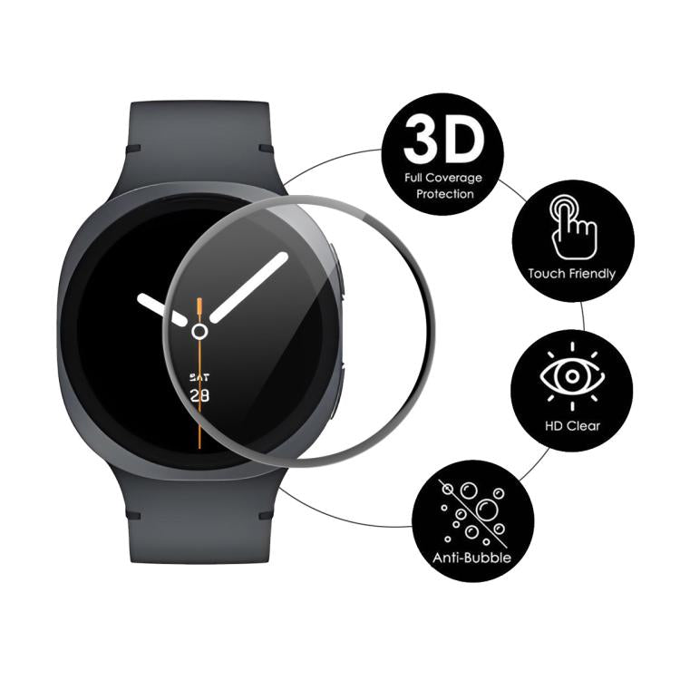 For Samsung Galaxy Watch8 40mm ENKAY 3D Full Coverage Soft PC Edge PMMA HD Screen Film