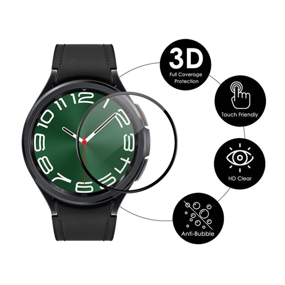 For Samsung Galaxy Watch6 Classic / Ultra 47mm 5pcs ENKAY 3D Full Coverage Soft PC Edge PMMA HD Screen Film