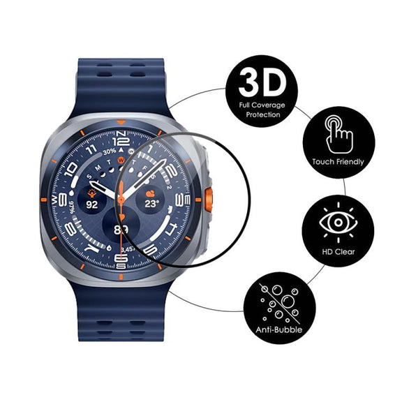 For Samsung Galaxy Watch Ultra 47mm / Ultra 2025 5pcs ENKAY 3D Full Coverage Soft PC Edge PMMA HD Screen Film