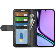For Realme C67 4G R64 Texture Horizontal Flip Leather Phone Case(Black)
