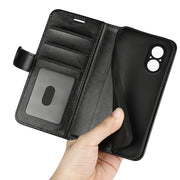 For Realme C67 4G R64 Texture Horizontal Flip Leather Phone Case(Black)