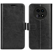 For Realme 12 5G R64 Texture Horizontal Flip Leather Phone Case(Black)