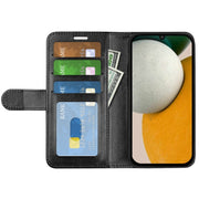For Samsung Galaxy A15 R64 Texture Horizontal Flip Leather Phone Case(Black)