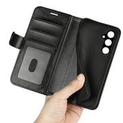 For Samsung Galaxy A15 R64 Texture Horizontal Flip Leather Phone Case(Black)