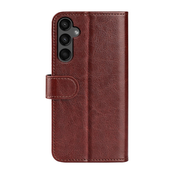 For Samsung Galaxy A15 R64 Texture Horizontal Flip Leather Phone Case(Brown)