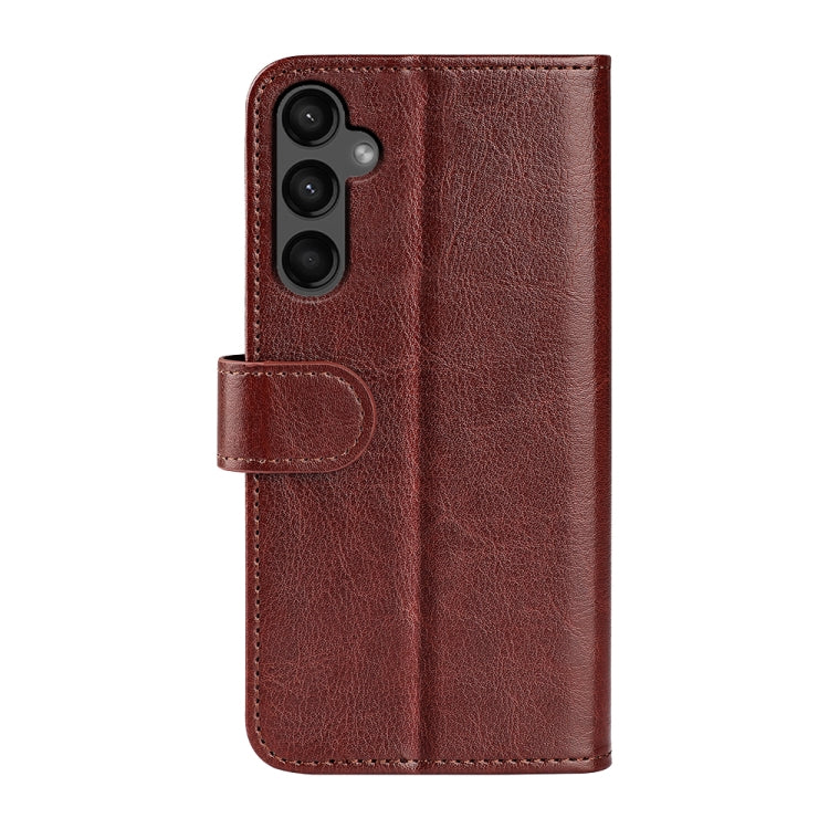For Samsung Galaxy A15 R64 Texture Horizontal Flip Leather Phone Case(Brown)