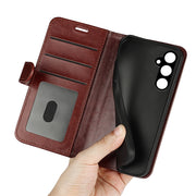 For Samsung Galaxy A15 R64 Texture Horizontal Flip Leather Phone Case(Brown)