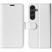 For Samsung Galaxy S25 5G R64 Texture Horizontal Flip Leather Phone Case(White)