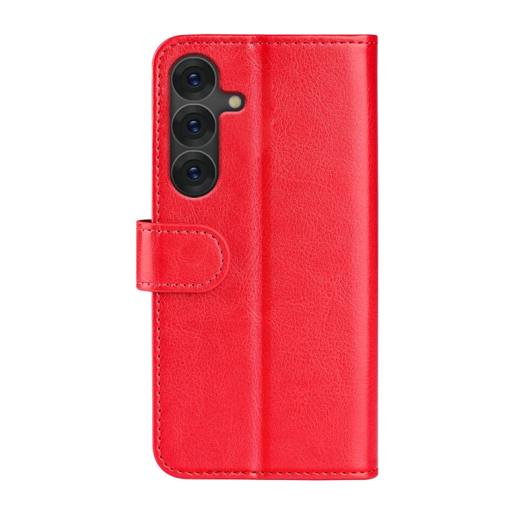 For Samsung Galaxy S25 5G R64 Texture Horizontal Flip Leather Phone Case(Red)