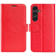 For Samsung Galaxy S25+ 5G R64 Texture Horizontal Flip Leather Phone Case(Red)
