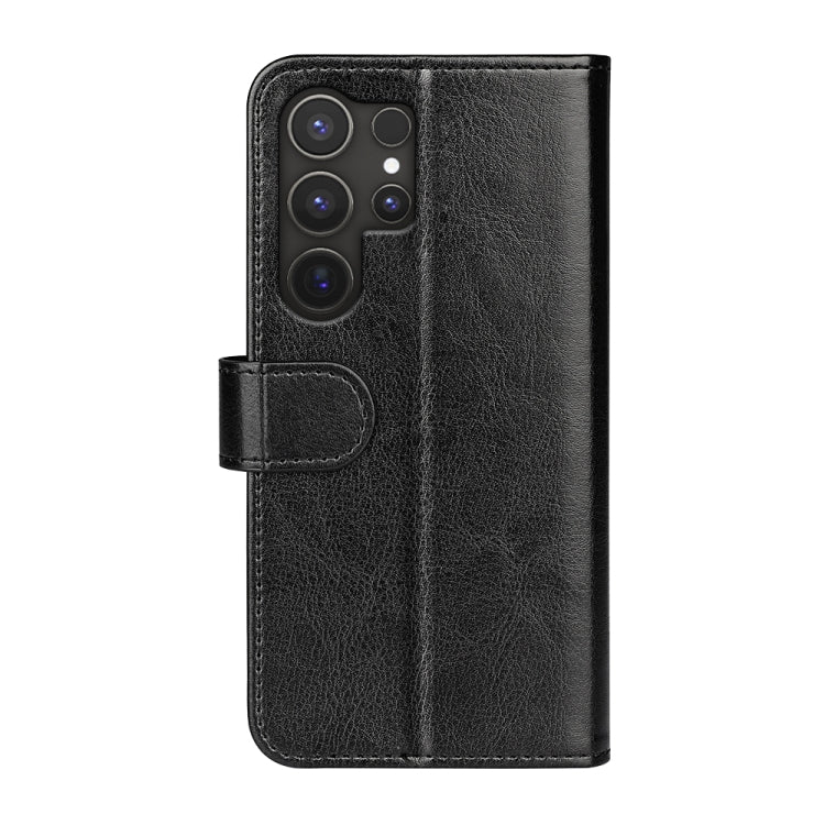 For Samsung Galaxy S25 Ultra 5G R64 Texture Horizontal Flip Leather Phone Case(Black)