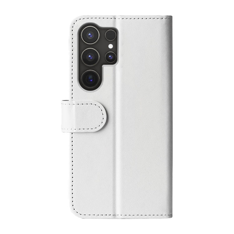For Samsung Galaxy S25 Ultra 5G R64 Texture Horizontal Flip Leather Phone Case(White)
