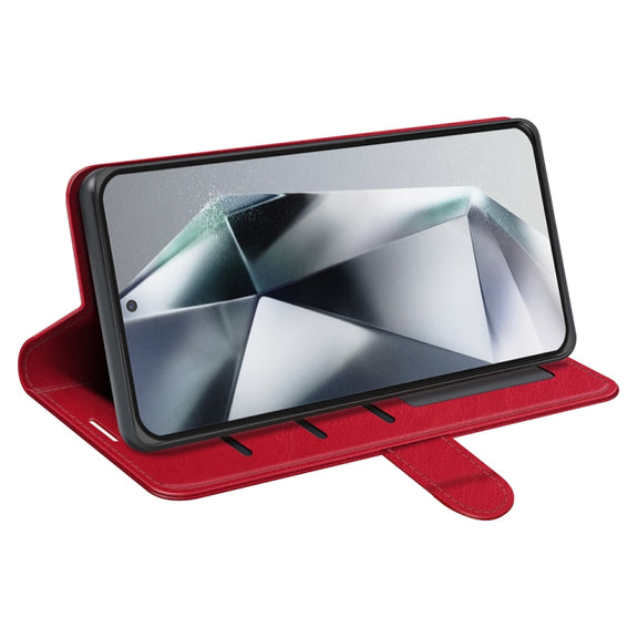 For Samsung Galaxy S25 Ultra 5G R64 Texture Horizontal Flip Leather Phone Case(Red)